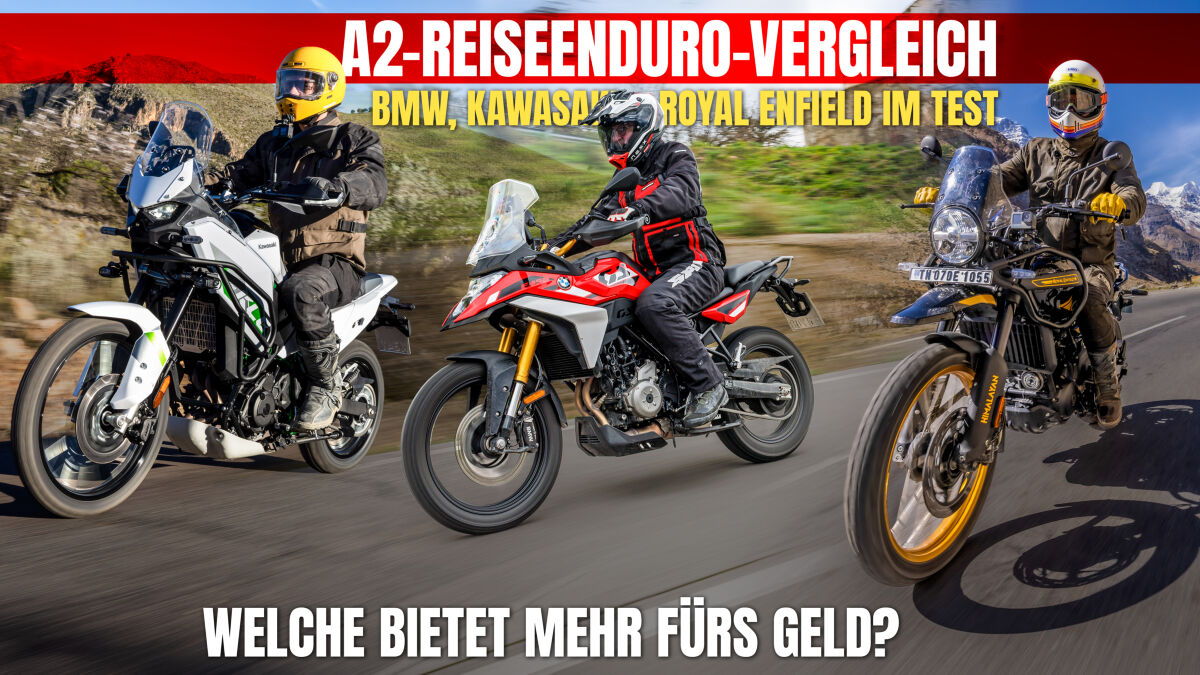 F 450 GS, KLE500 SE, Himalayan 450 – Adventure-Trio im Vergleich 