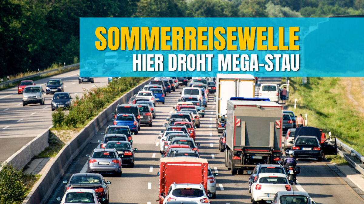 Sommerreisewelle rollt: Hier droht am Wochenende der Mega-Stau