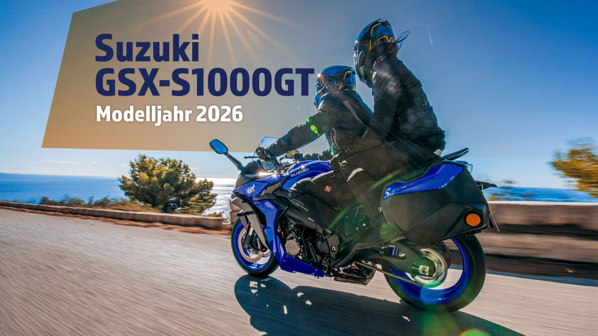 Frische Farben für Suzukis Sporttourer GSX-S1000GT 