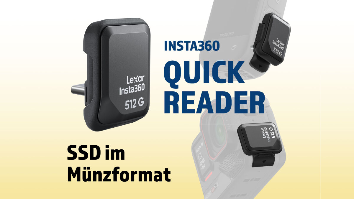 Insta360 stellt Quick Reader mit 512 GB SSD vor