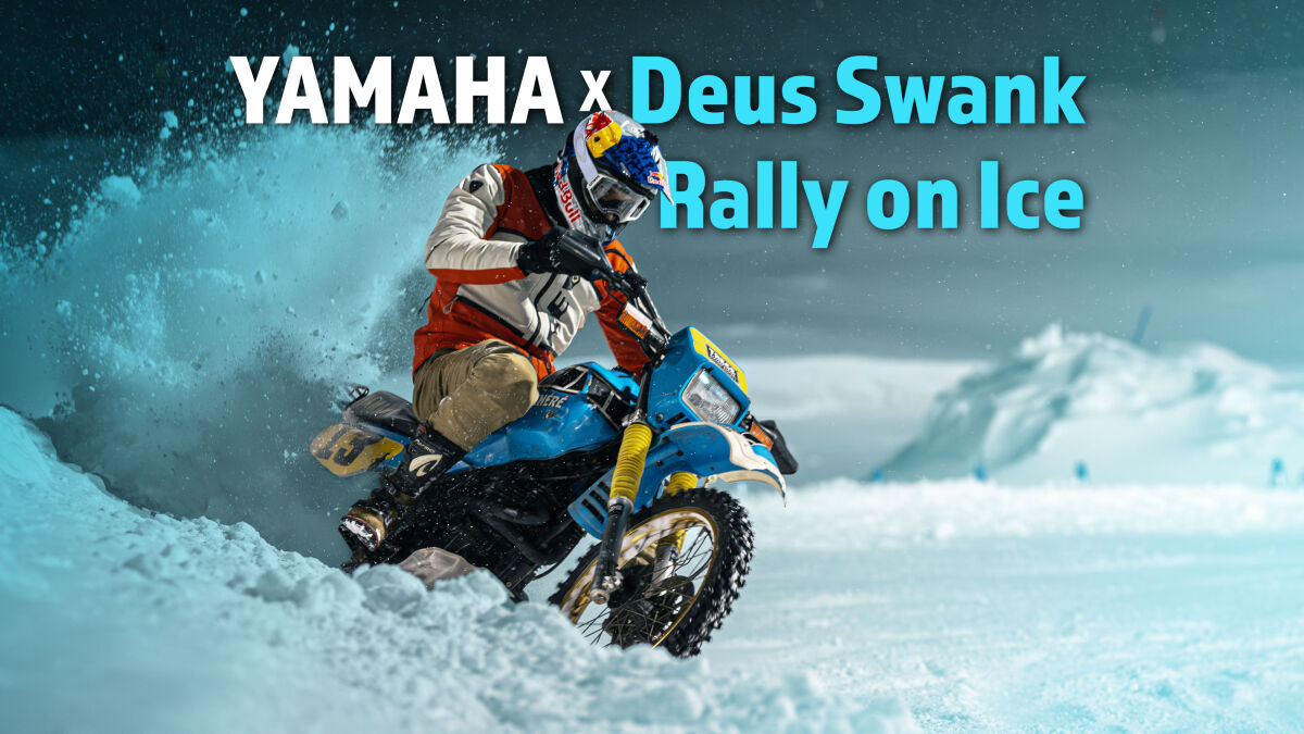 Yamaha und Deus Ex Machina bei der Deus Swank Rally on Ice in Andorra