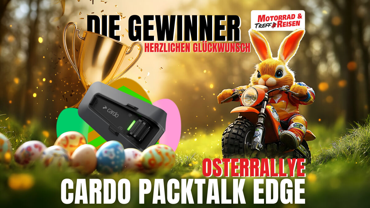 Osterrallye 2026 – die Gewinner der Cardo PackTalk Edge